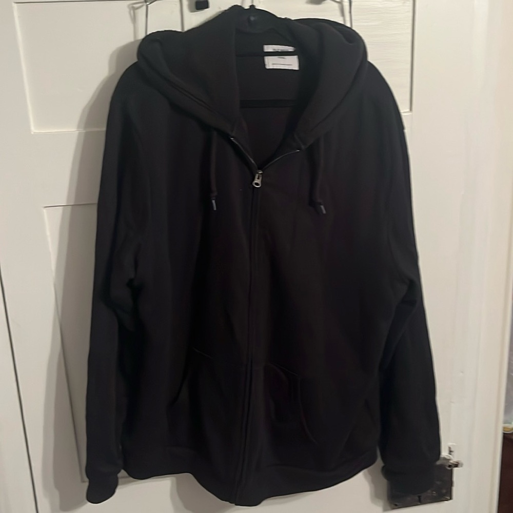 Mens XXXL Old Navy Hooded Sweatshirt Black Hoodie Very Warm